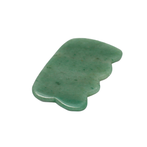 Gua Sha en Jade avec 4 picots