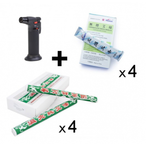 Kit de Moxibustion avec briquet Chalumeau