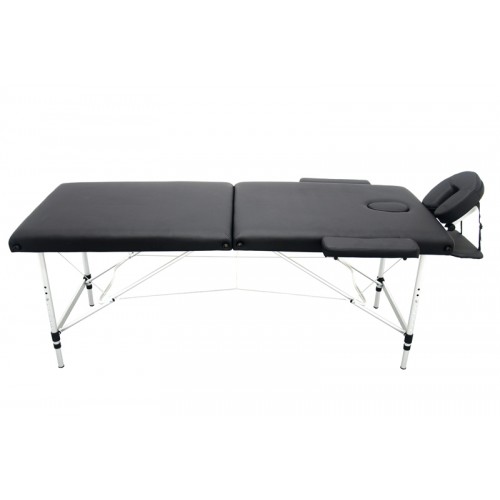 Table de massage pliante Noire en aluminium