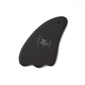 Gua Sha en pierre Bian Shi, forme patte de canard