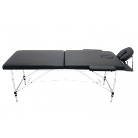 Table de massage pliante Noire en aluminium